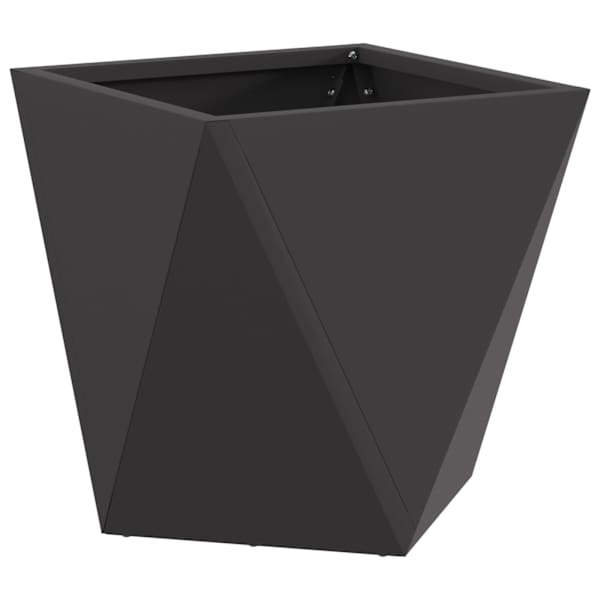 Taimekast 30 × 30 × 30 cm, teras – must