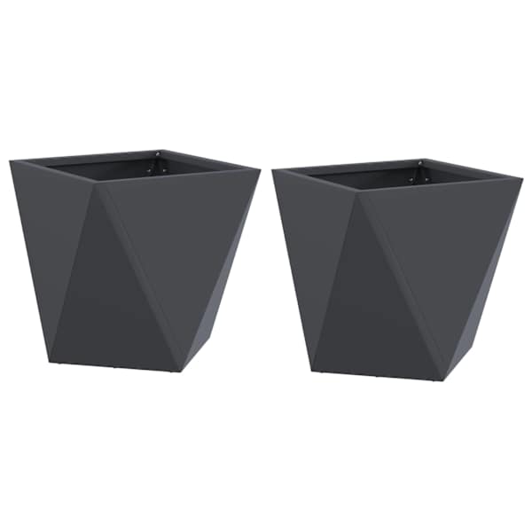 Taimekast 30 × 30 × 30 cm, teras – antratsiithall – 2 tk