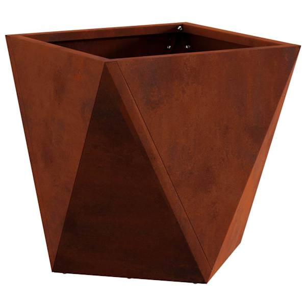 Taimekast 30 × 30 × 30 cm, teras – roostekarva