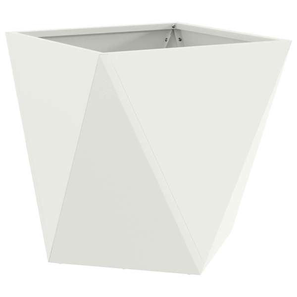 Taimekast 40 × 40 × 40 cm, teras – valge