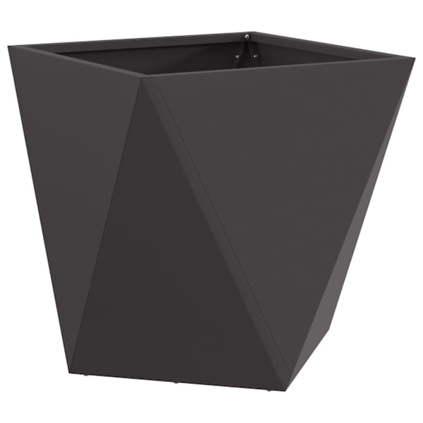 Taimekast 50 × 50 × 50 cm, teras – must