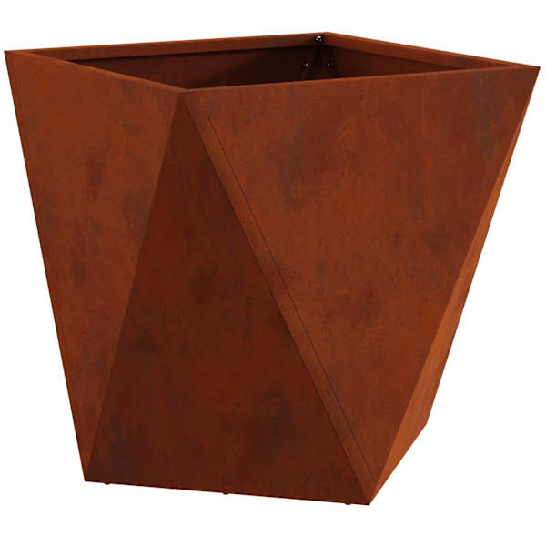 Taimekast 50 × 50 × 50 cm, teras – roostekarva