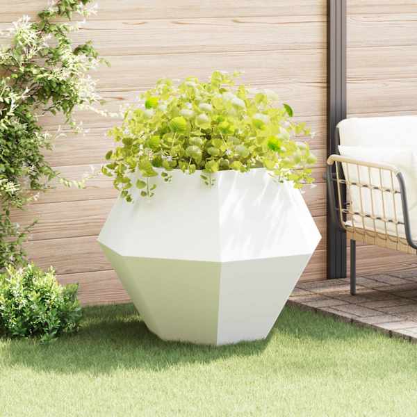 Taimekast 100 × 100 × 80 cm, teras – valge