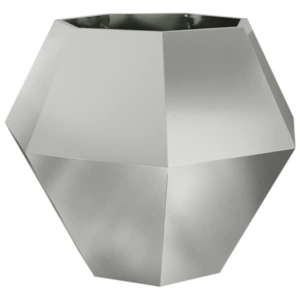 Taimekast 100 × 100 × 80 cm, tsingitud teras – hõbedane