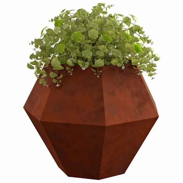Taimekast 100 × 100 × 80 cm, ilmastikukindel teras – roostekarva – 2 tk