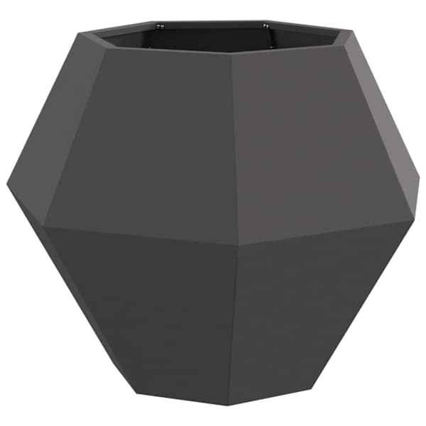 Taimekast 75 × 75 × 60 cm, teras – must