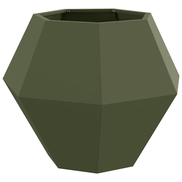 Taimekast 75 × 75 × 60 cm, teras – oliiviroheline
