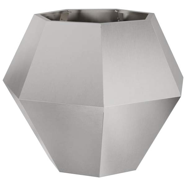 Taimekast 75 × 75 × 60 cm, roostevaba teras – hõbedane