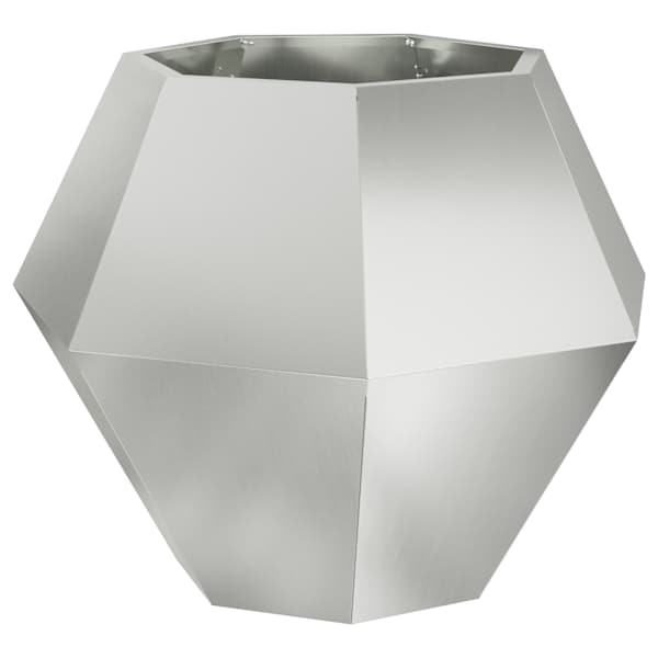 Taimekast 75 × 75 × 60 cm, tsingitud teras – hõbedane