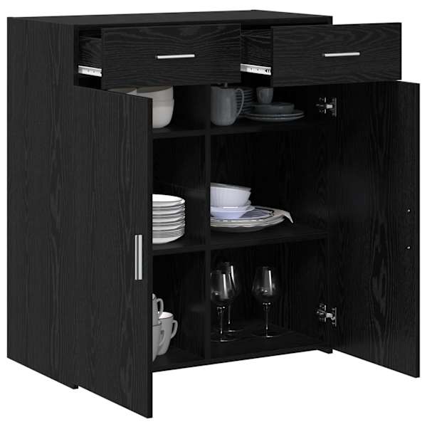 Hoiukapp Must tamm 80 × 42.5 × 93 cm