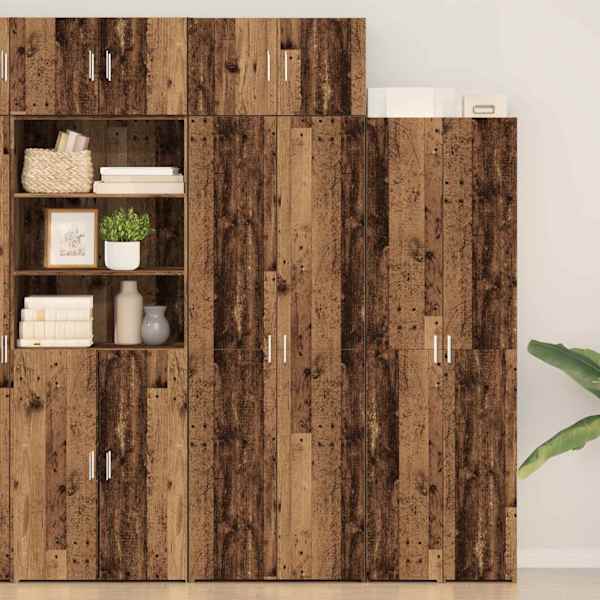 Hoiukapp 2 tk Vana puit 70 × 42,5 × 185 cm