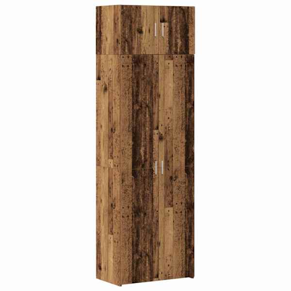 Hoiukapp 2 tk Vana puit 70 × 42,5 × 185 cm