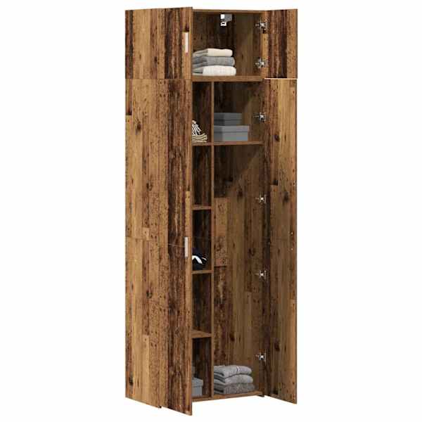 Hoiukapp 2 tk Vana puit 70 × 42,5 × 185 cm
