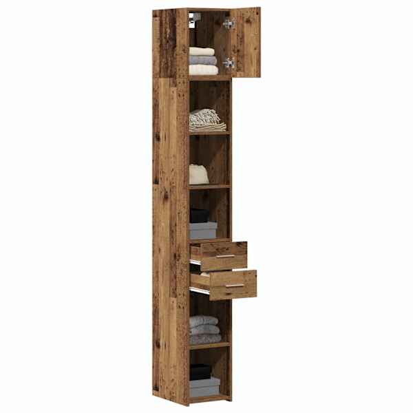 Hoiukapp 2 tk Vana puit 30 × 42,5 × 225 cm
