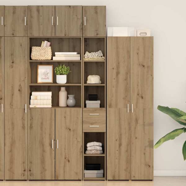 Hoiukapp 2 tk Käsitööpuu 30 × 42,5 × 225 cm