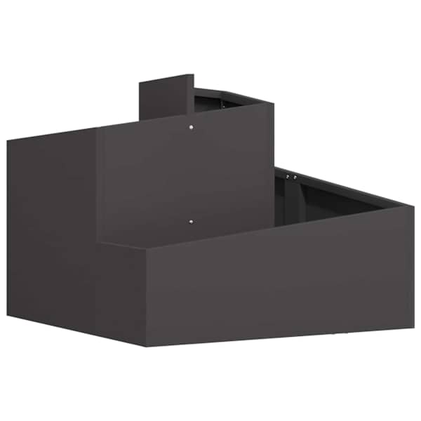 Taimekast 60 × 60 × 50 cm, teras – must