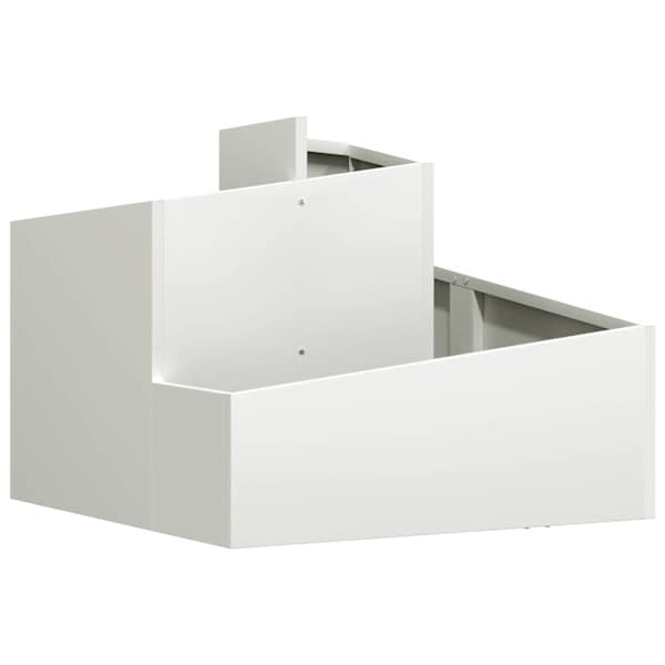 Taimekast 60 × 60 × 50 cm, teras – valge