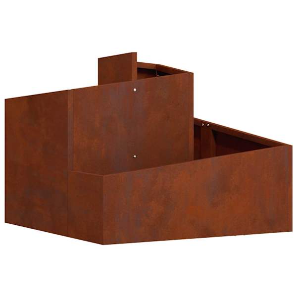 Taimekast 60 × 60 × 50 cm, ilmastikukindel teras – roostekarva