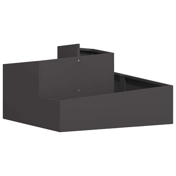 Taimekast 80 × 80 × 50 cm, teras – must