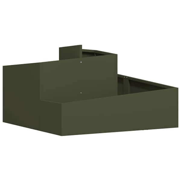Taimekast 80 × 80 × 50 cm, teras – oliiviroheline