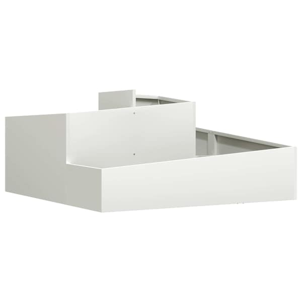 Taimekast 100 × 100 × 50 cm, teras – valge