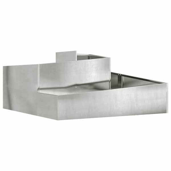 Taimekast 100 × 100 × 50 cm, roostevaba teras – hõbedane
