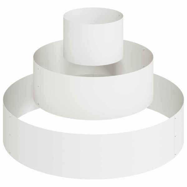 Taimekast 90 × 90 × 20 cm, teras – valge