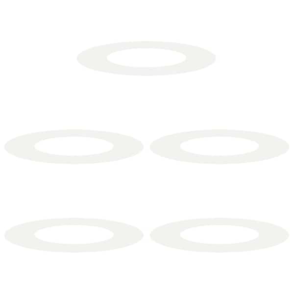 Puualune rõngas 70 × 70 × 1,3 cm, teras – valge – 5 tk