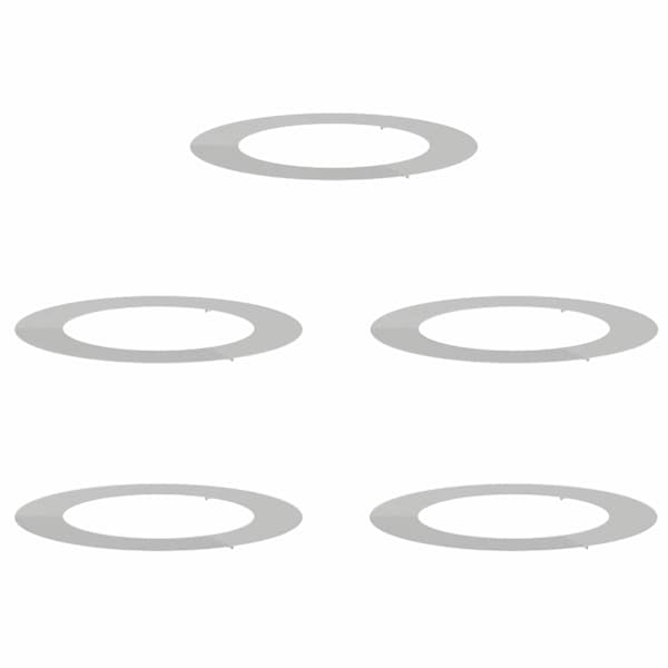 Puualune rõngas 90 × 90 × 1,3 cm, tsingitud teras – tsingitud – 5 tk