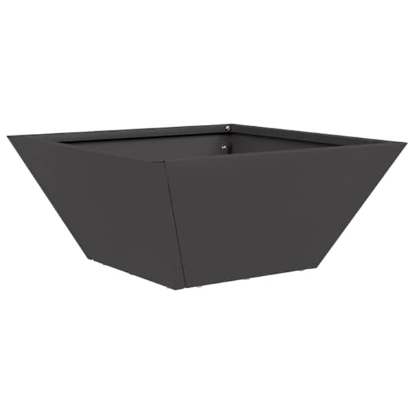 Taimekast 35 × 35 × 15 cm, teras – must