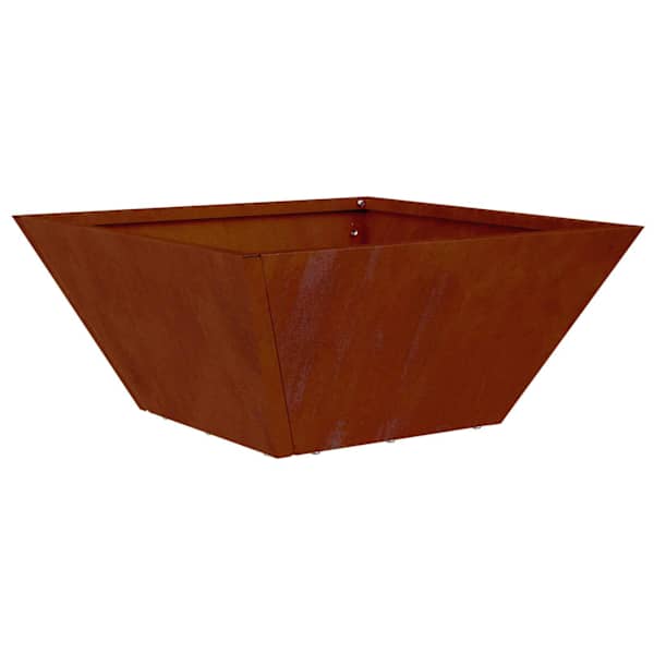Taimekast 35 × 35 × 15 cm, ilmastikukindel teras – roostekarva