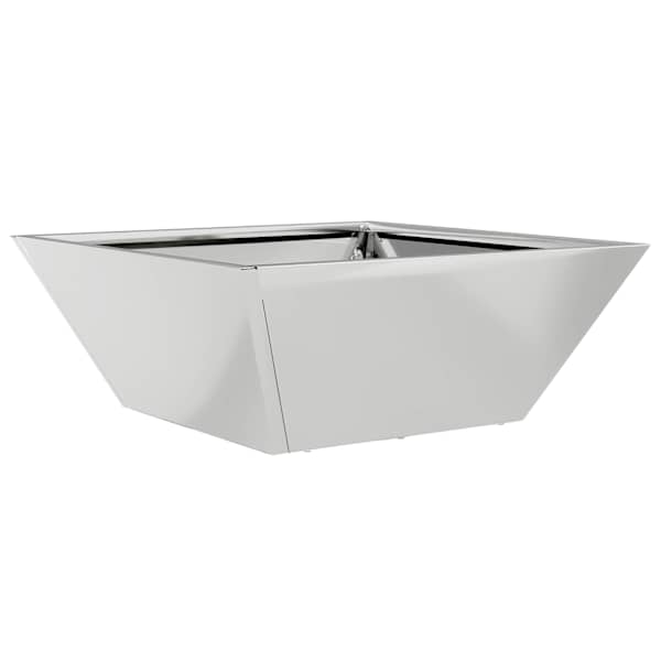 Taimekast 40 × 40 × 15 cm, tsingitud teras – hõbedane