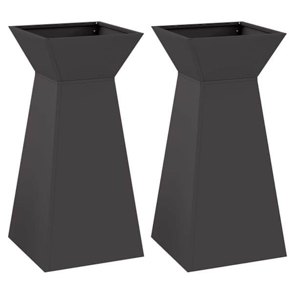 Taimekast 35 × 35 × 73 cm, teras – must – 2 tk