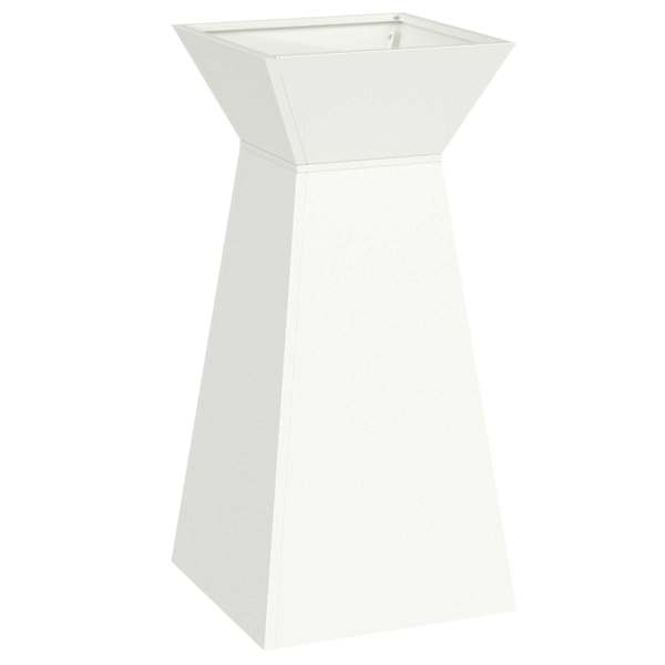 Taimekast 35 × 35 × 73 cm, teras – valge
