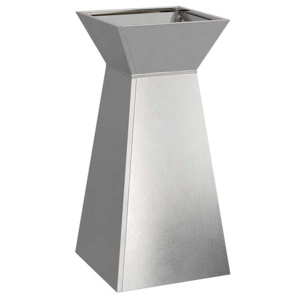 Taimekast 35 × 35 × 73 cm, roostevaba teras – hõbedane