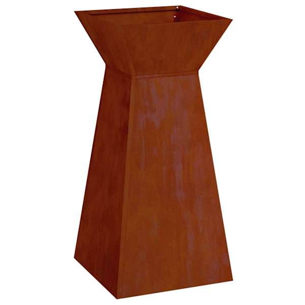 Taimekast 35 × 35 × 73 cm, ilmastikukindel teras – roostekarva