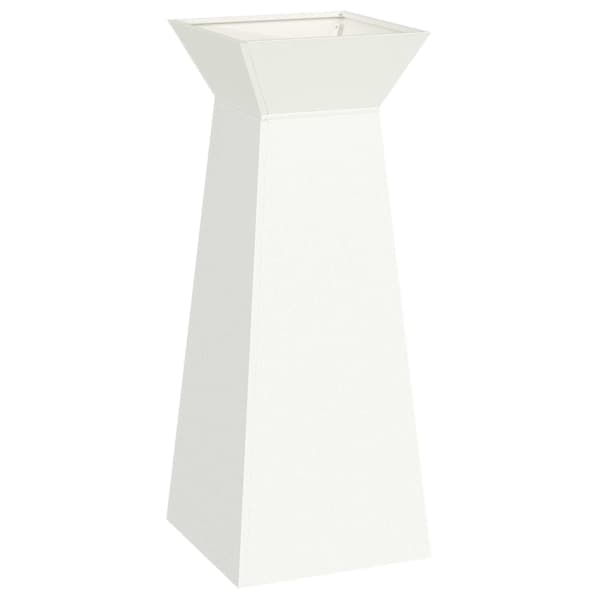 Taimekast 40 × 40 × 101 cm, teras – valge