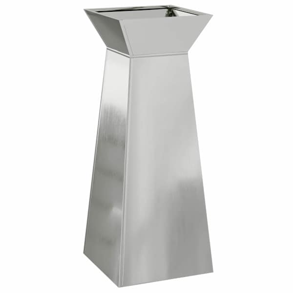 Taimekast 40 × 40 × 101 cm, tsingitud teras – hõbedane