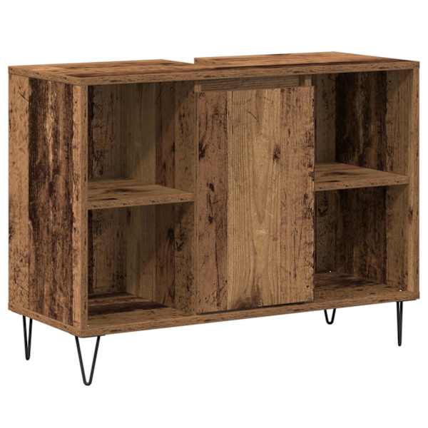 Vannitoa kapp Vana puit 80 × 33 × 60 cm Tehispuit