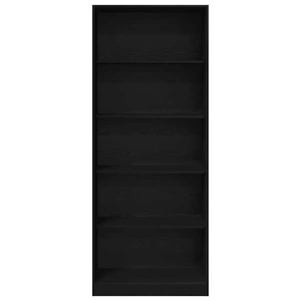 Garderoobikapp Must tamm 80 × 50 × 200 cm Tehispuit