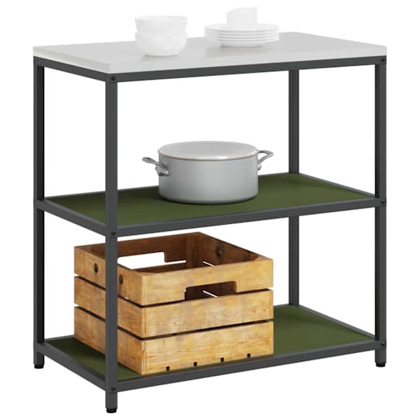 Köögi riiulite komplekt HATTEM Oliiviroheline 90 × 50 × 92 cm