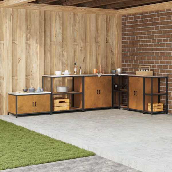 Köögi riiulite komplekt HATTEM Rooste 90 × 50 × 92 cm Teras