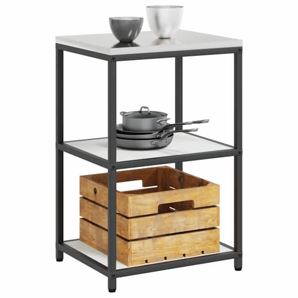 Köögi riiulite komplekt HATTEM Valge 60 × 50 × 92 cm Teras