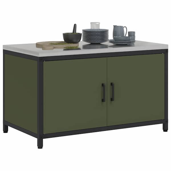 Köögivarustuse Kapp HATTEM Oliiviroheline 90 × 50 × 53 cm Teras