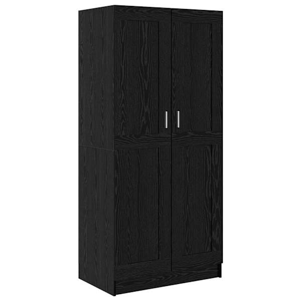 Garderoobikapp Must tamm 82,5 × 51,5 × 180 cm Tehispuit