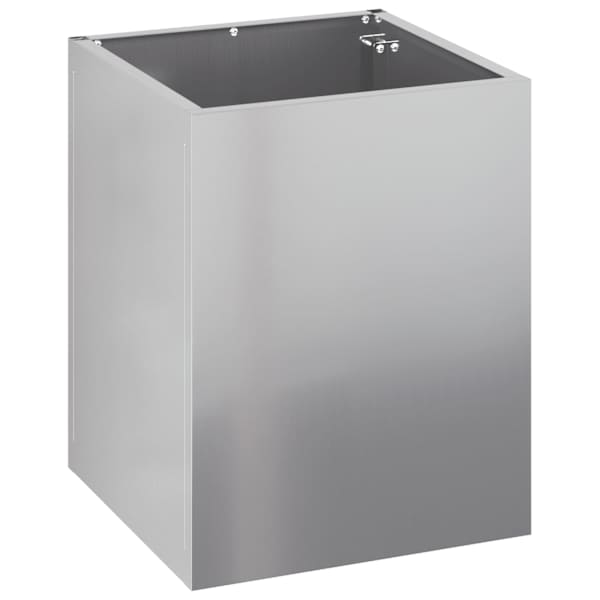 Taimekast 32 × 32 × 40 cm, tsingitud teras – hõbedane