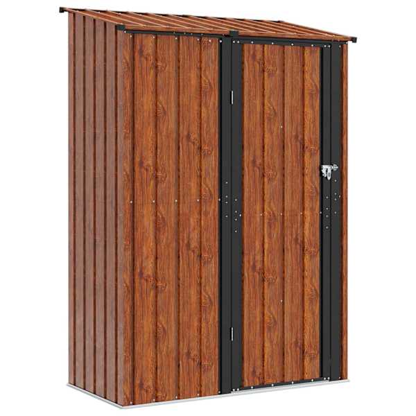 Metallist aiakuur 140,5 × 74 × 200 cm – puidutooni