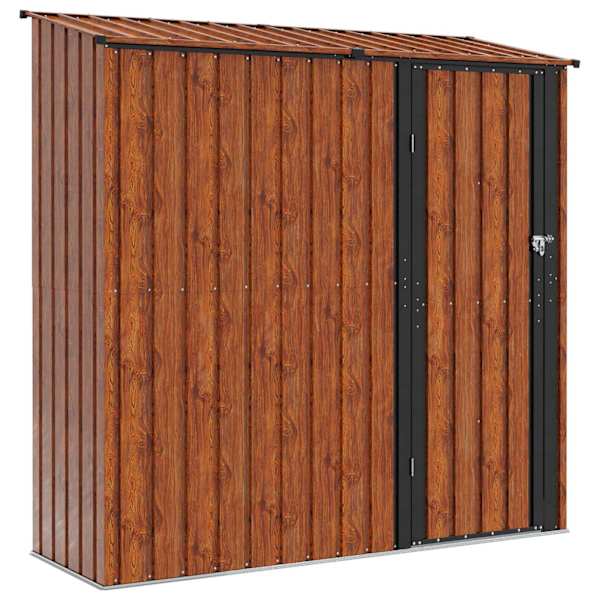 Metallist aiakuur 203,5 × 73 × 200 cm – puidutooni