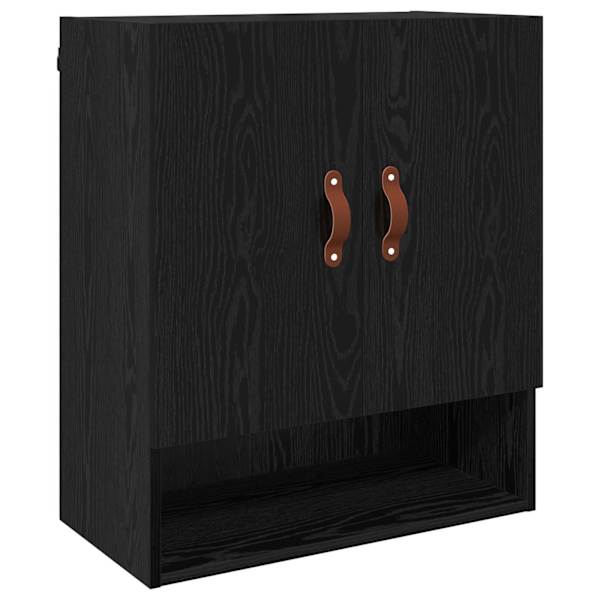Seinekapp 60 × 31 × 70 cm Tehispuit Must tamm