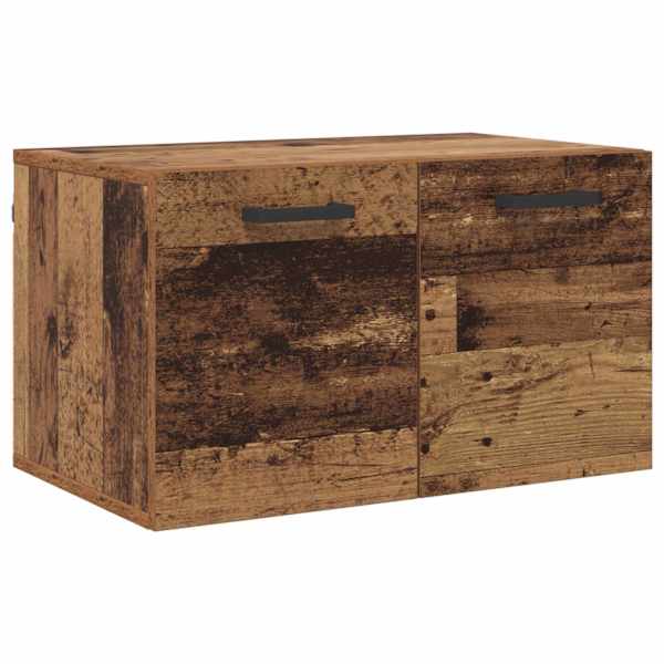 Seinale kinnitatav kapp 60 × 36,5 × 35 cm Tehispuit Vana puit